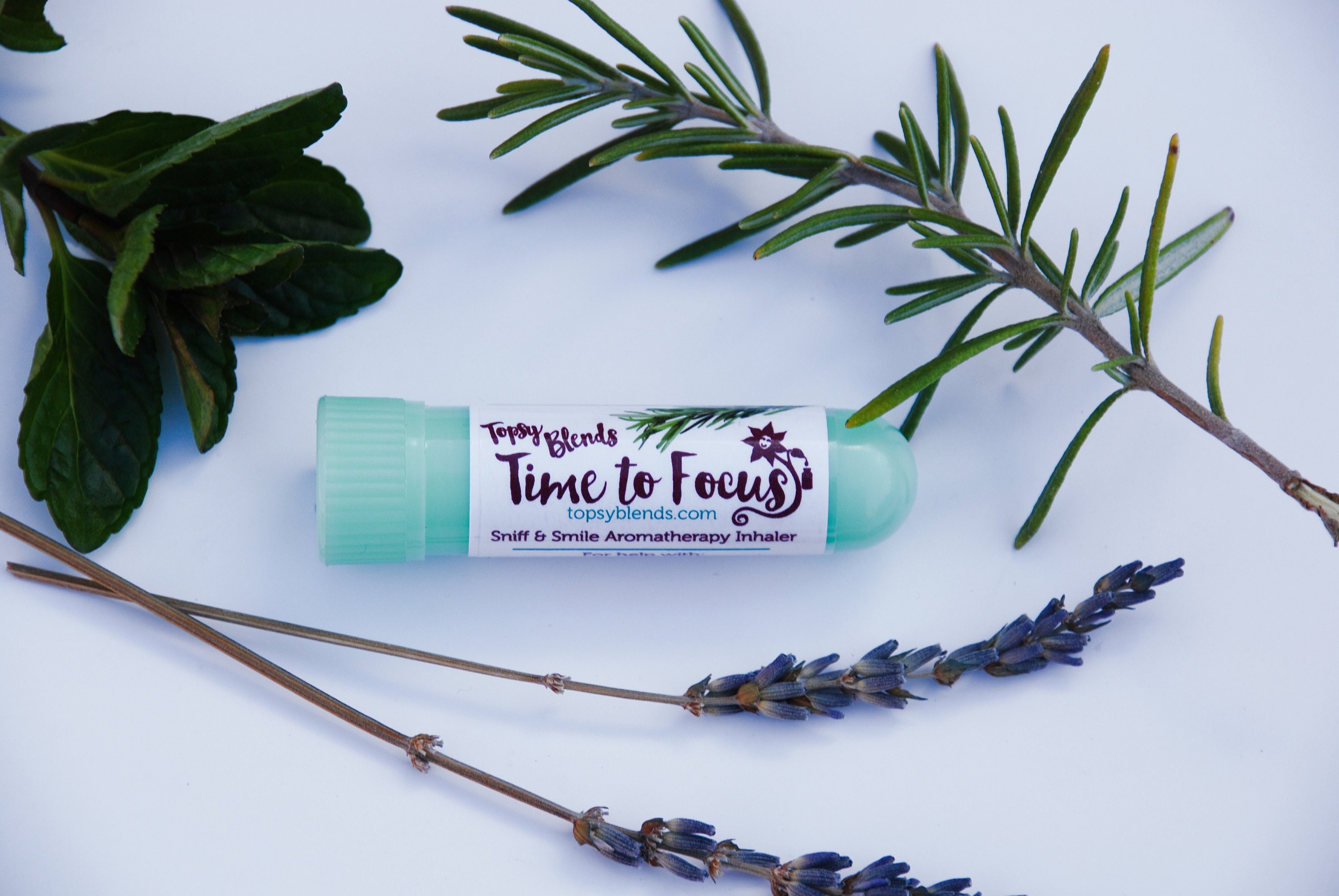 Aromatherapy Inhaler for Focusing / Essential Oil Inhaler for Concentration, ADHD, Stress