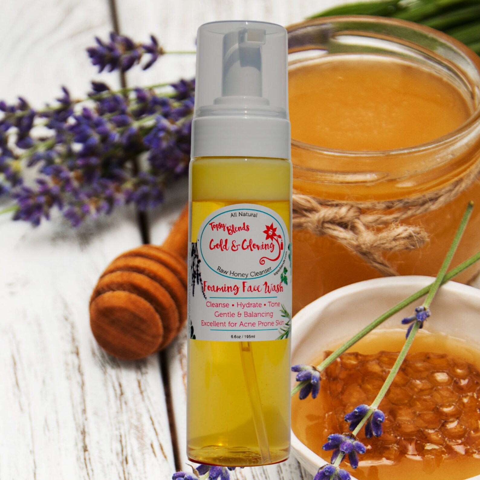 Raw Honey Face Cleanser / Honey Cleanser / Ance Prone Facial Etsy