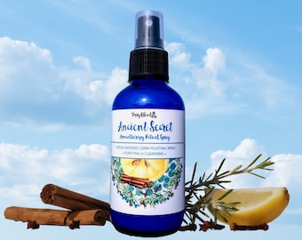 Thieves Cleansing Spray • Ancient Secret Purifying Spray • Thieves Body Spray • For Air, Hands, & Body • 4oz Glass Bottle