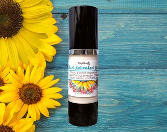 Organic Antioxidant Face Cream for Dry or Mature Skin • Vitamin Rich Vegan Face Cream • Daily Face Moisturizer for Youthful Skin