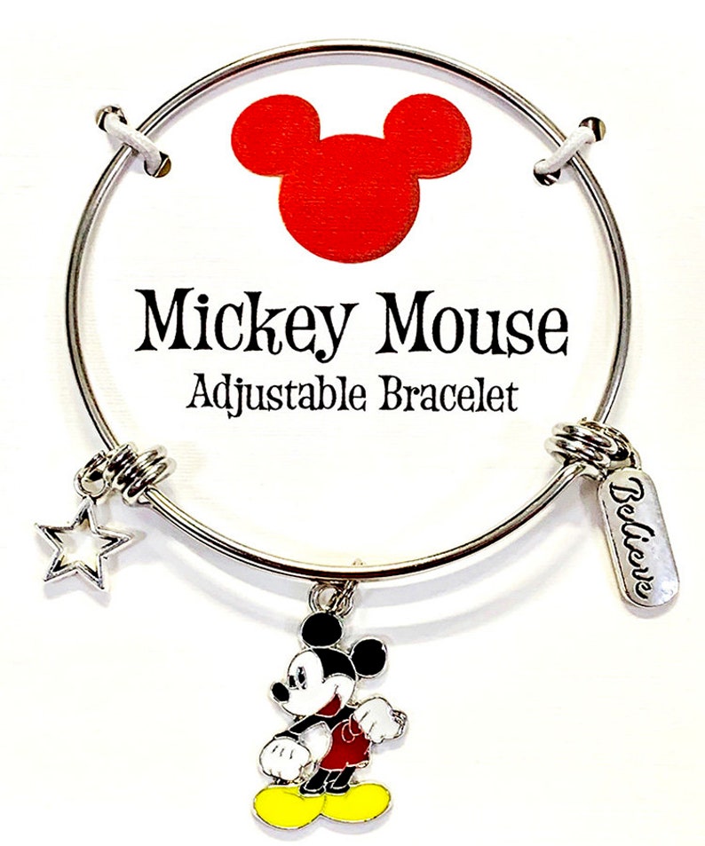 Mickey Mouse Bracelet Mickey Mouse Jewelry Disney Jewelry Etsy