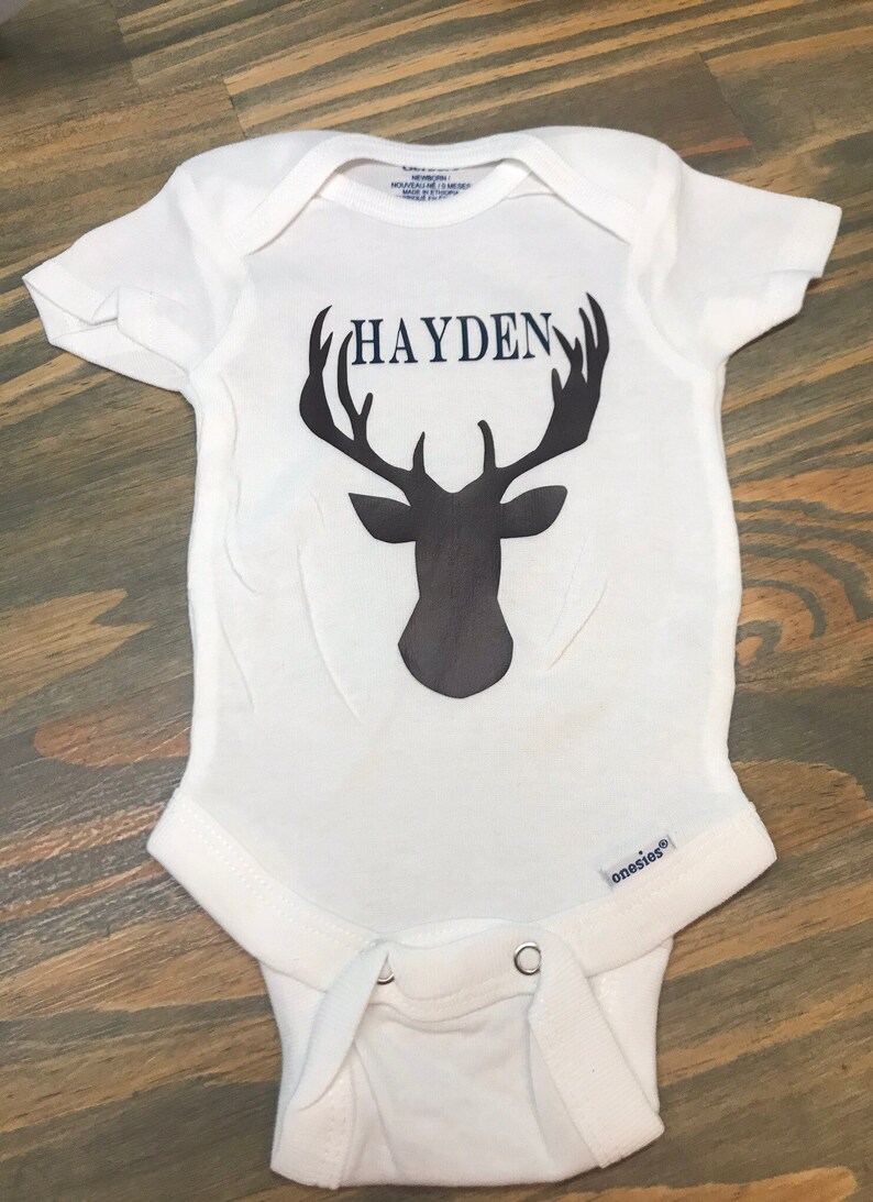 Personalized Baby Deer Name onesie®/shirt Baby shower gift Etsy