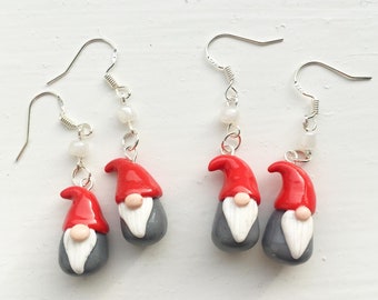 Polymer Clay Gonk / Gnome Earrings