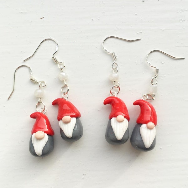 Polymer Clay Gonk / Gnome Earrings