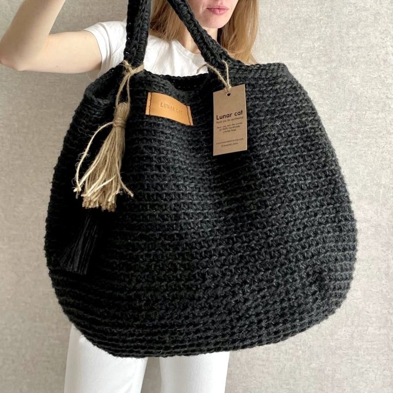 Bundle of Crochet Jute Tote Bag Patterns Natural Jute Rope Etsy