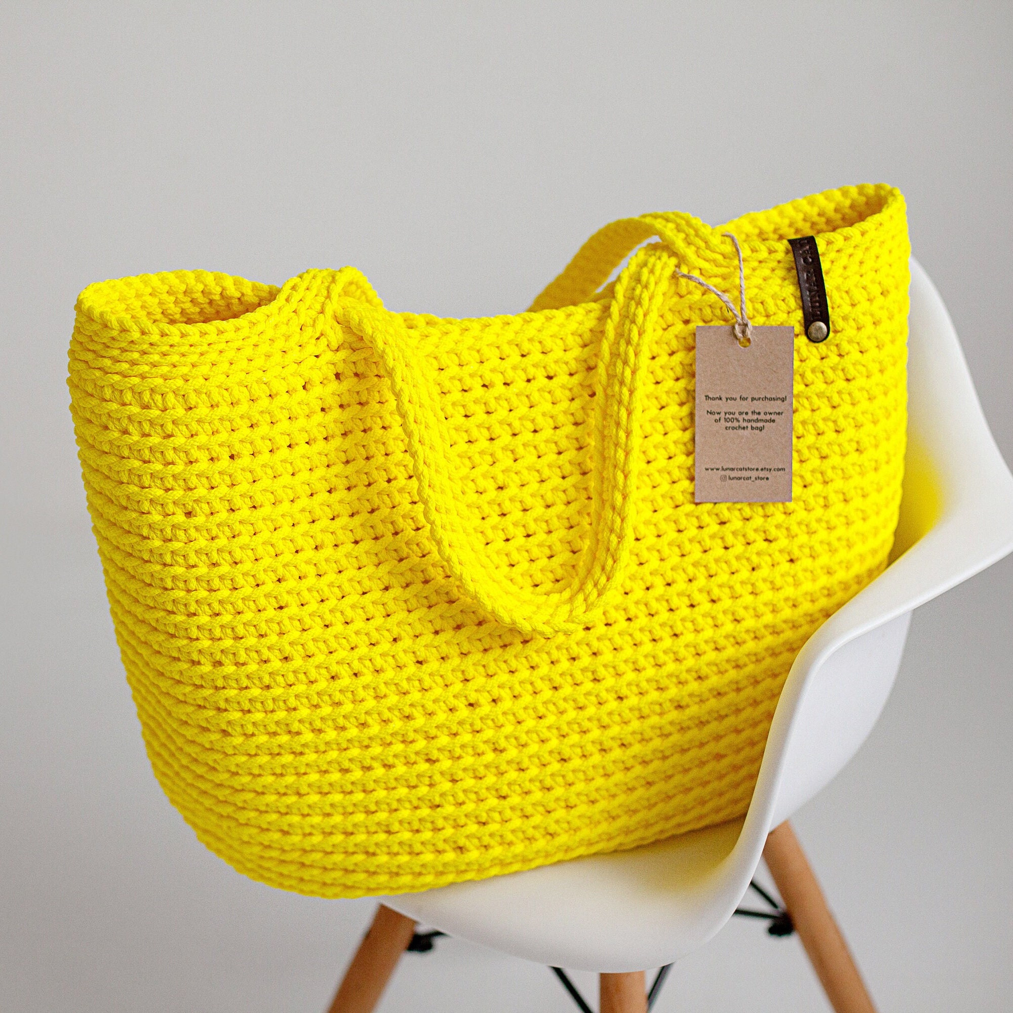 PDF GERMAN Instructions for a Crocheted Bag, Shopper Design by