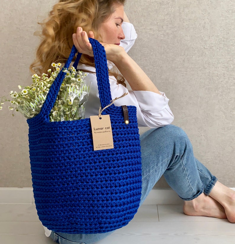 Bundle of Crochet Tote Bag Patterns Reusable Grocery Bags - Etsy
