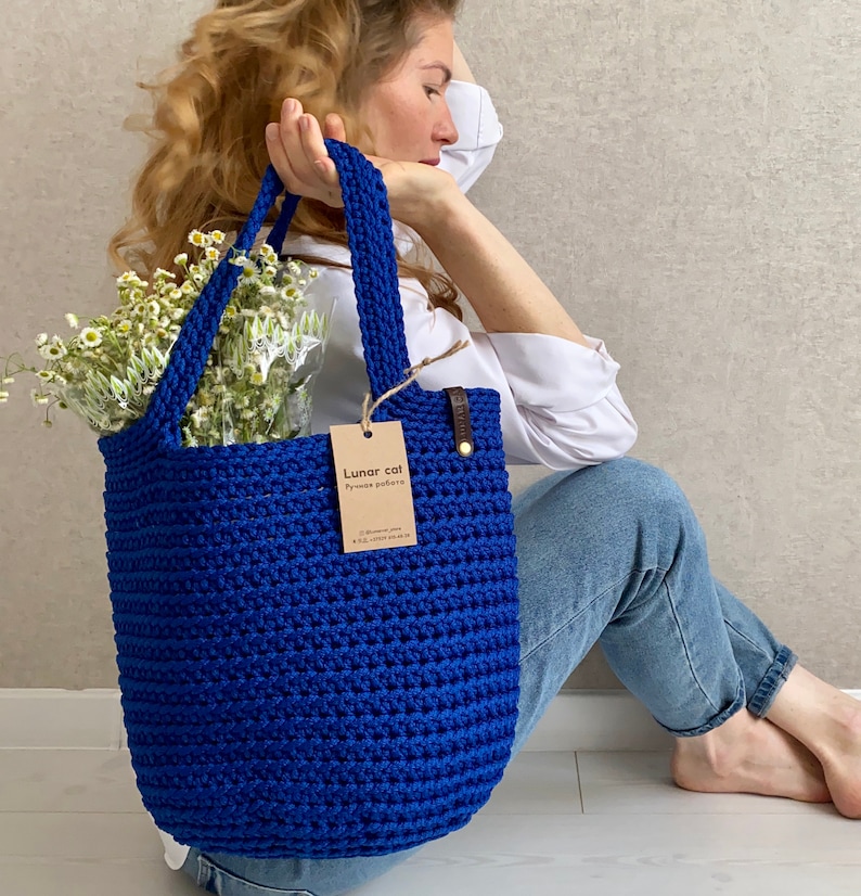 Bundle of Crochet Tote Bag Patterns Reusable Grocery Bags Etsy