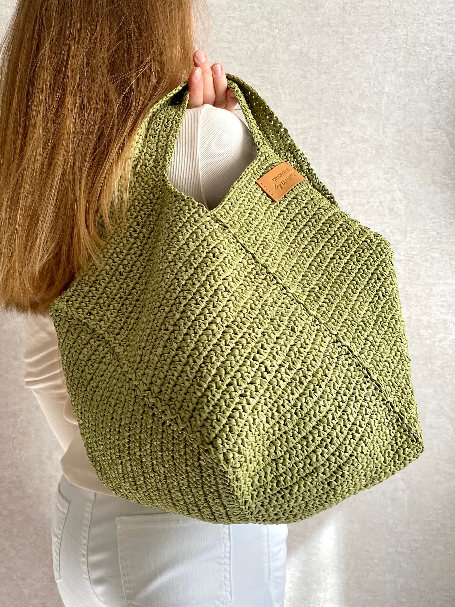 Crochet Raffia Bag Pattern Raffia Beach Bag Crochet Pattern - Etsy