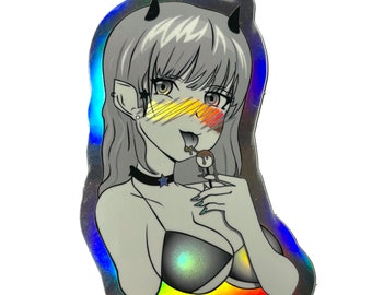 Holographic Roripoppu Ahegao Sticker