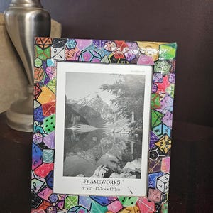 Dice themed picture frame 5x7