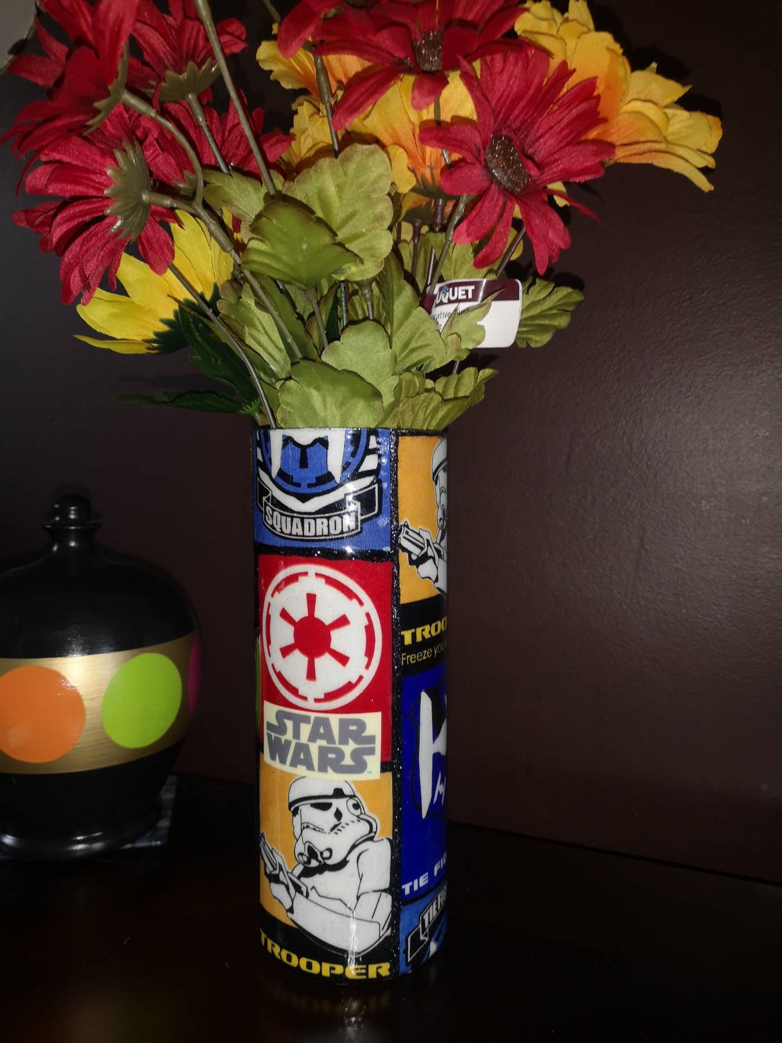 Star Wars Dark Side Themed Vase Etsy
