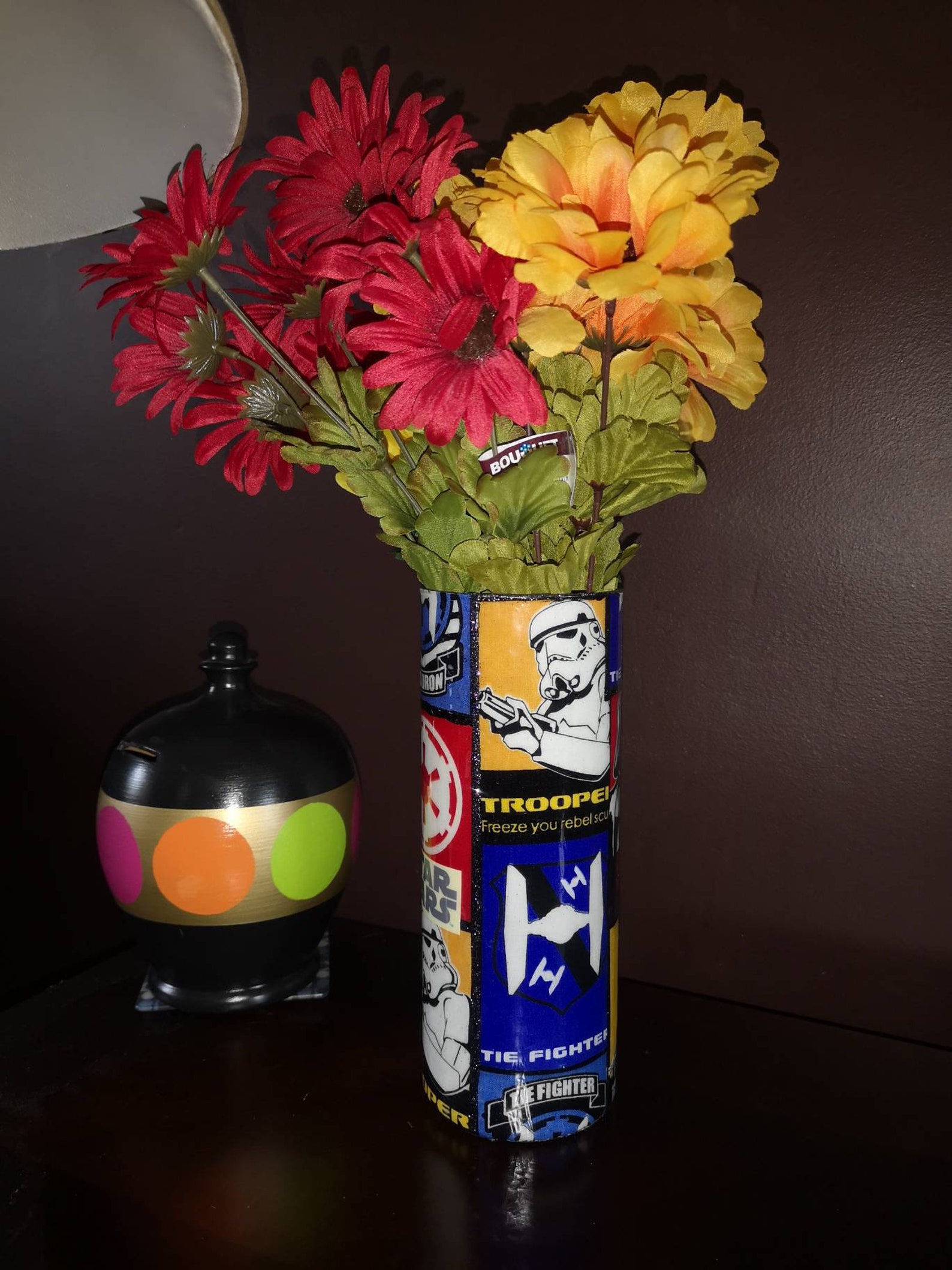 Star Wars Dark Side Themed Vase Etsy