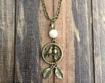 Love birds necklace