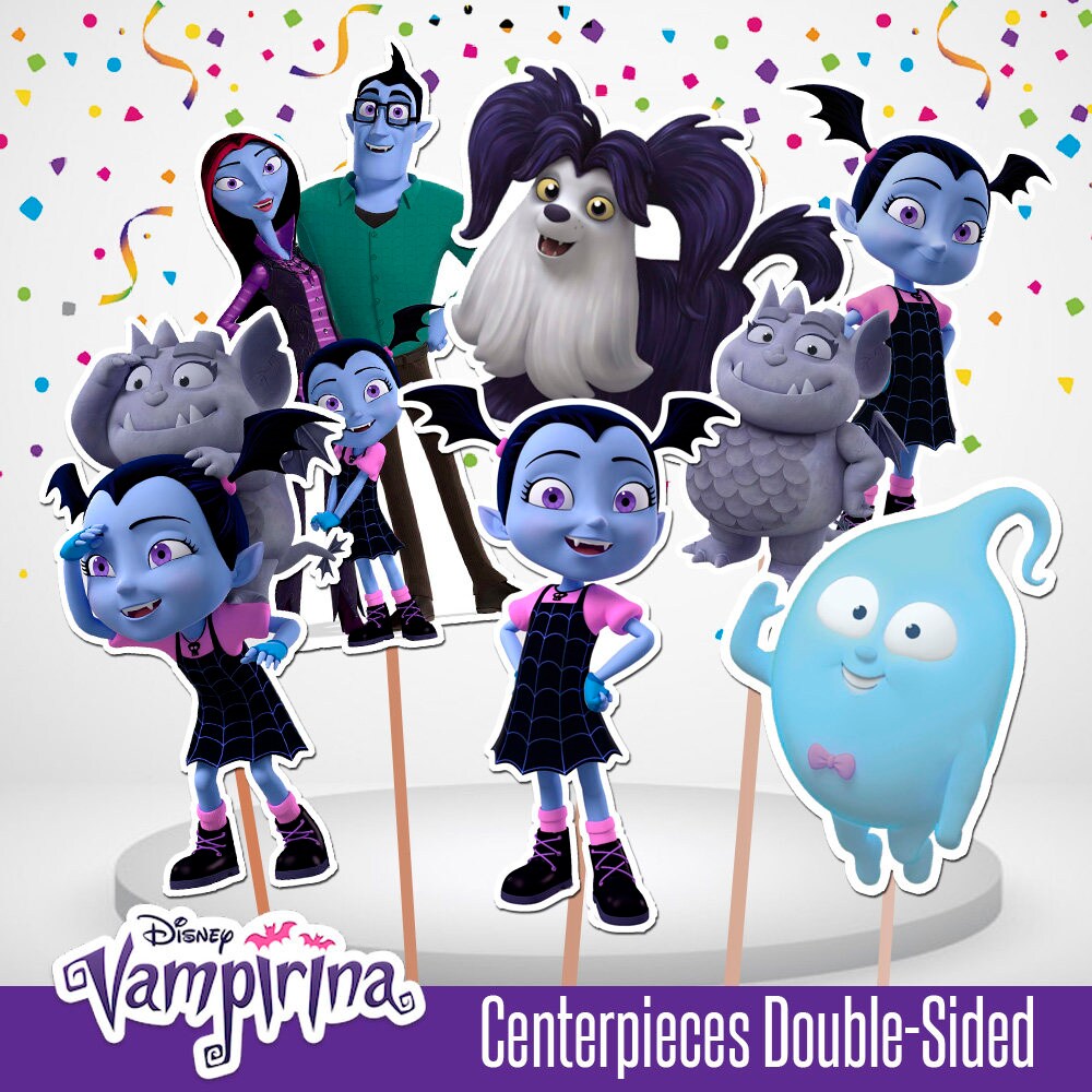 Printable Vampirina Centerpieces Double-Sided Vampirina Cake | Etsy
