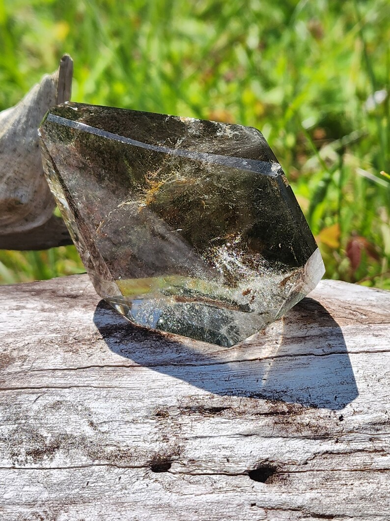 Garden Quartz Freeform Lodolite Scenic Quartz Crystal Etsy