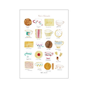 Tea & Biscuits print, various sizes