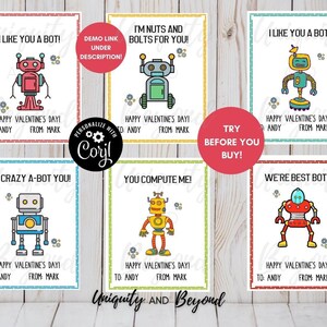 Printable Robot Valentine's Day Cards for Kids » A Home To Grow Old In