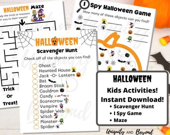 Halloween Scavenger Hunt, Scavenger Hunt Clues, Trick or Treat Game, Halloween Kids Games, Halloween Party Games, Halloween Kids Activities