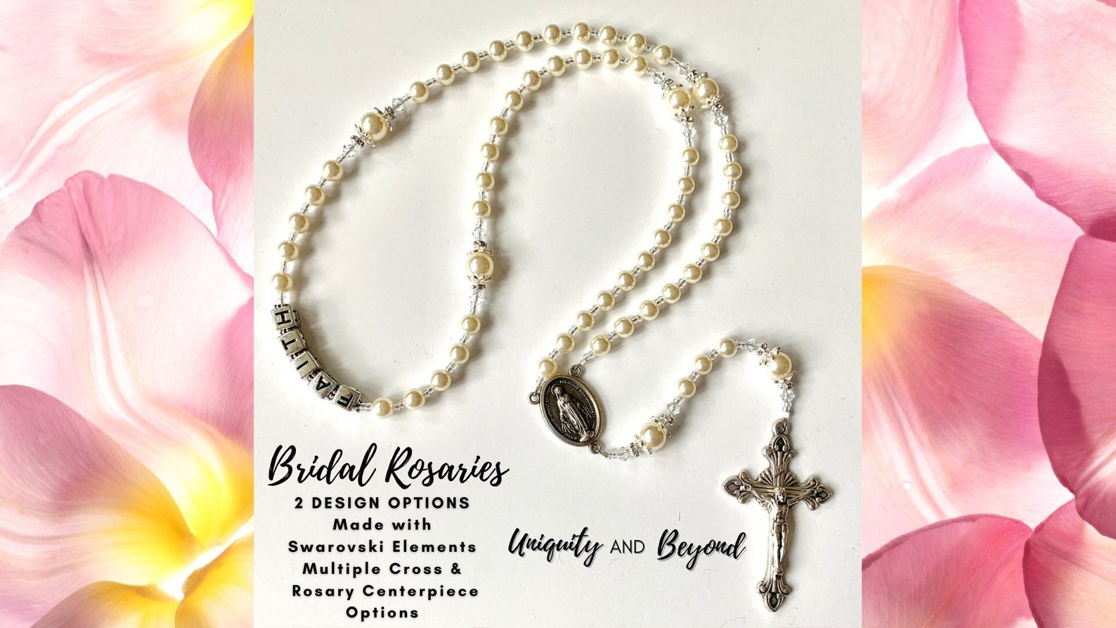 Wedding Rosary Bridal Bouquet Rosary Personalized Rosary | Etsy