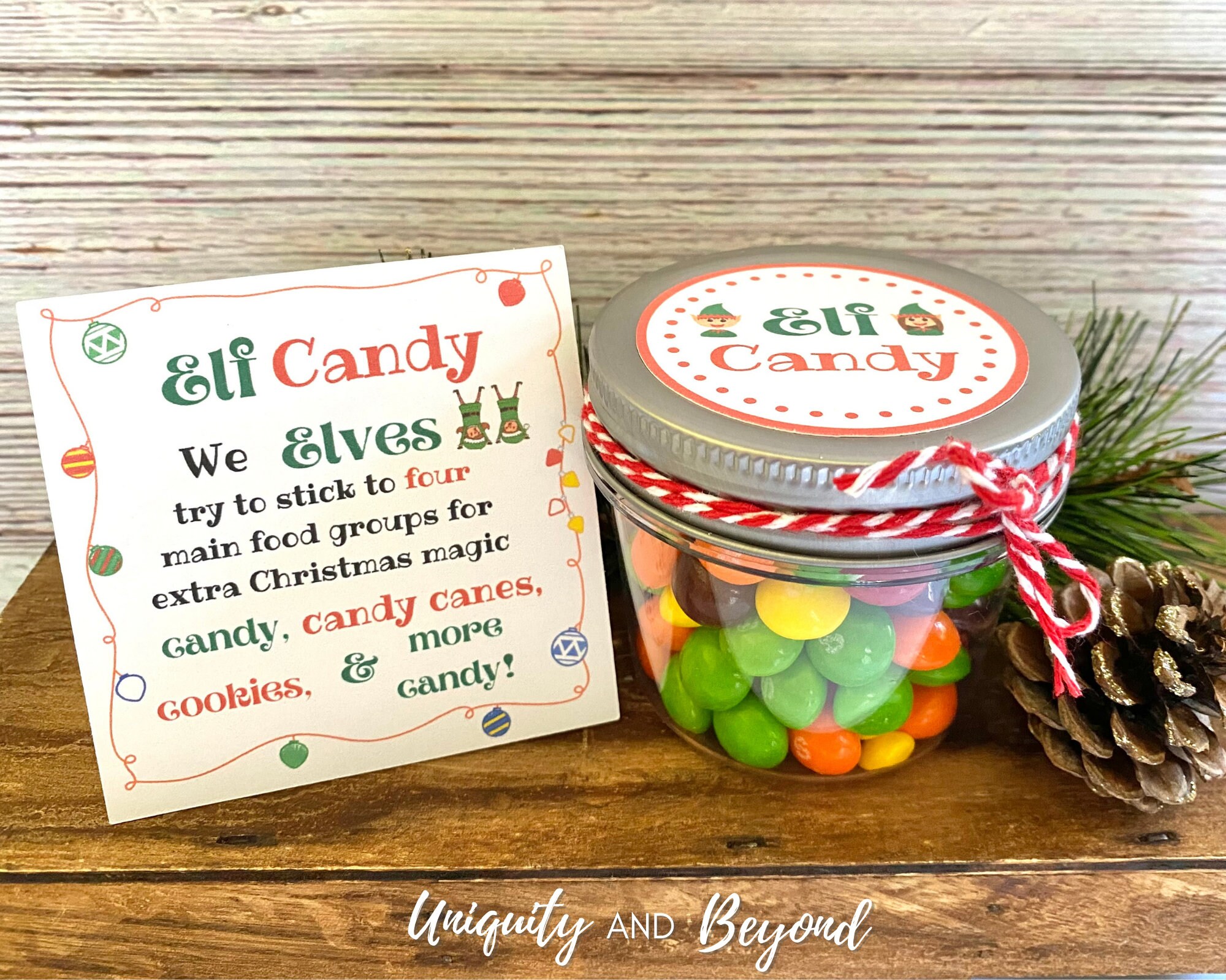 Christmas jars for candy Clearance