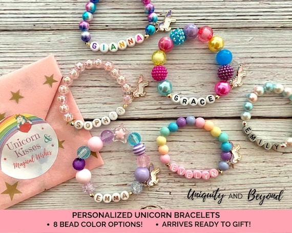 Unicorn Bracelet, Unicorn Gift, Kids Birthday Gift, Unicorn