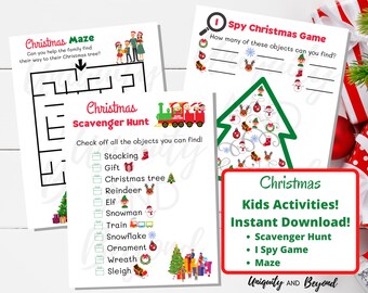 Christmas Scavenger Hunt, Holiday Kids Games, Christmas Children Games, Holiday Kids Activities, Christmas Games, Christmas Activities