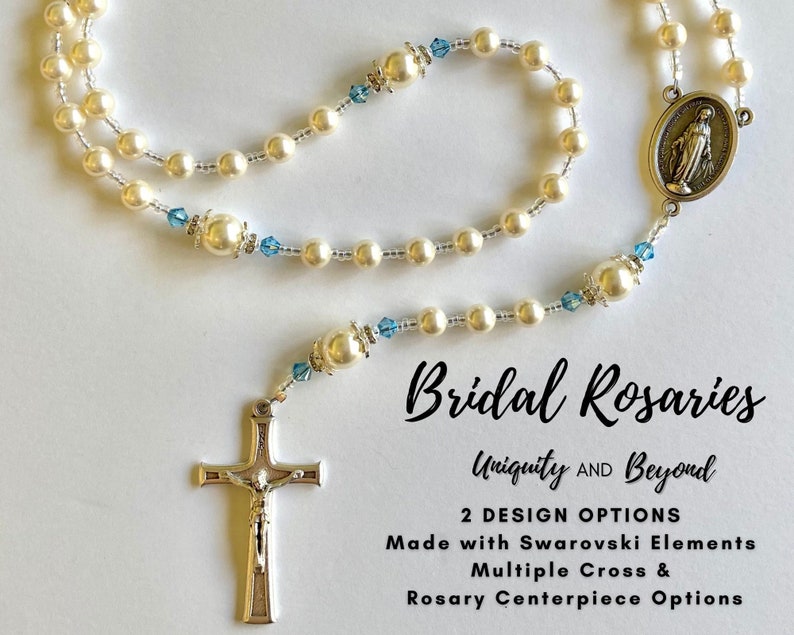Wedding Rosary Bridal Bouquet Rosary Personalized Rosary - Etsy