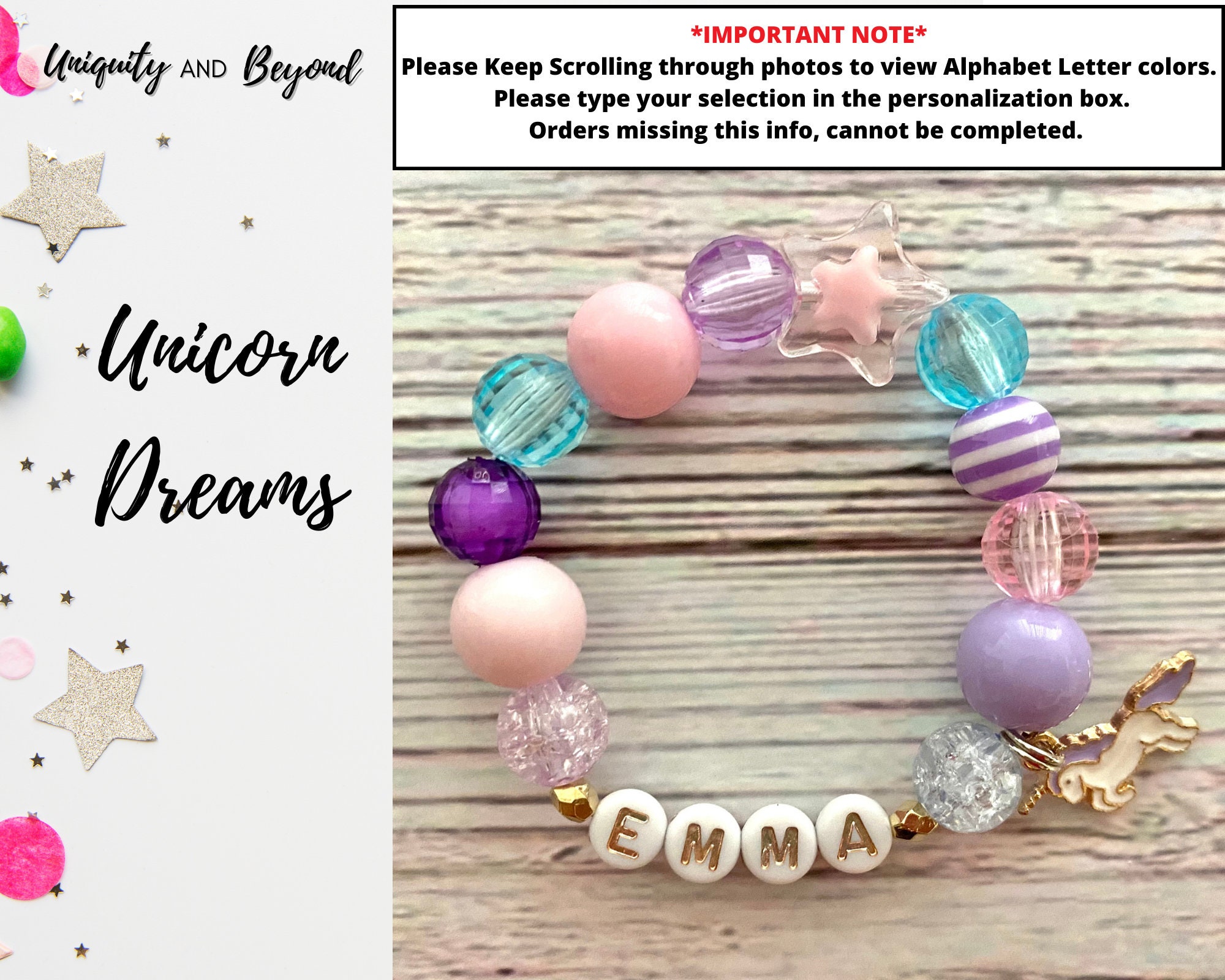 Unicorn Bracelet Gift For 8 Year Old Girls Birthday
