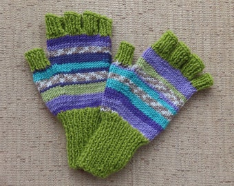 Hand Knitted Fingerless Gloves