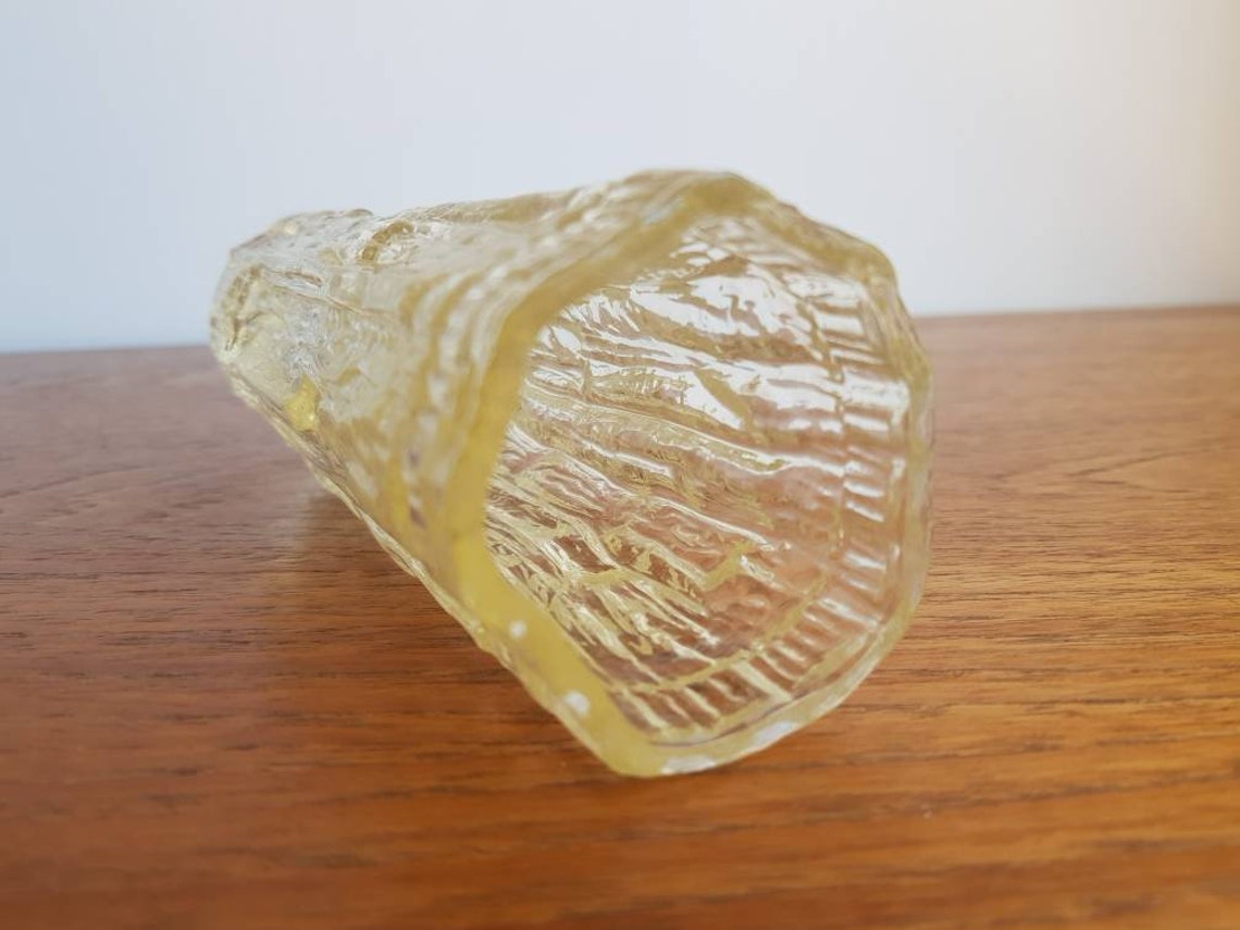 Retro Ravenhead Tree Bark Glass Vase 1960's Etsy España