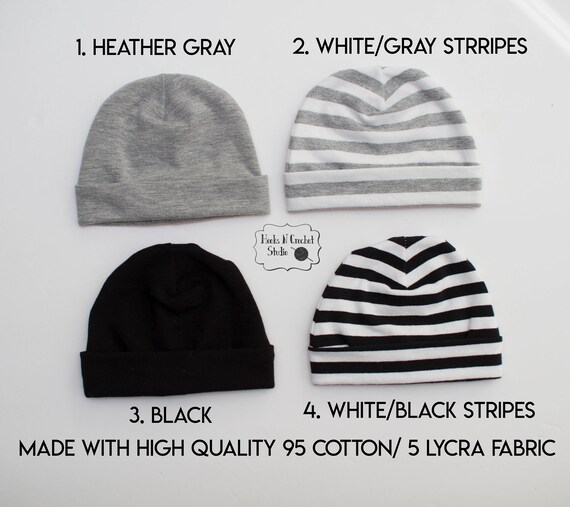 black newborn beanie