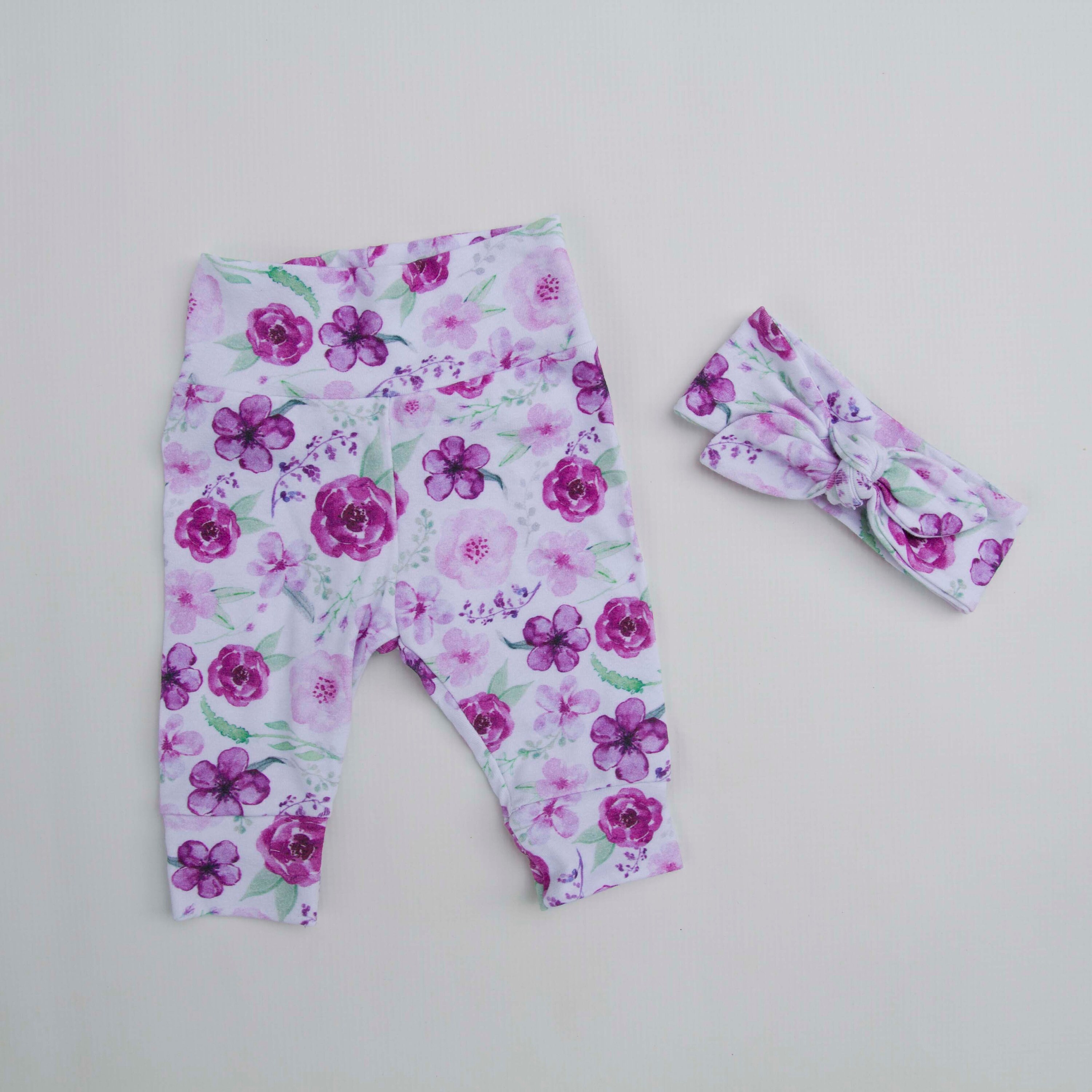 baby girl purple leggings