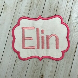 Iron On Name Patch, Personalized Name Patch, Fabric Patch, Personalized Embroidery Patch, Personalized Appliqué, Embroidered Patch, Patches