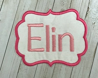 Iron On Name Patch, Personalized Name Patch, Fabric Patch, Personalized Embroidery Patch, Personalized Appliqué, Embroidered Patch, Patches