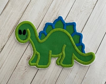 Green Dinosaur Patch, Dinosaur Applique, Dinosaur Embroidery, Iron On Patches, Fabric Patch, Green Dinosaur Patch, Cute Dinosaur Patch