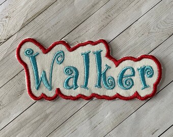 Embroidered Name Patch: Custom Iron-On Applique