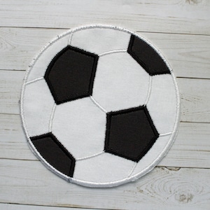Soccer Ball Embroidered Iron On Patch Applique