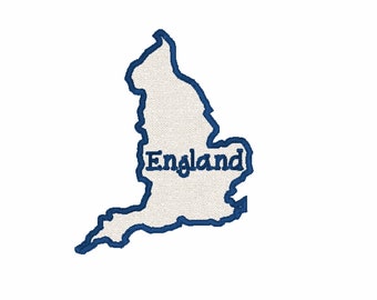 England Embroidery, England Patch, England Iron On, Great Britain Patch, United Kingdom Patch, UK Patch, Iron On Applique, England Applique