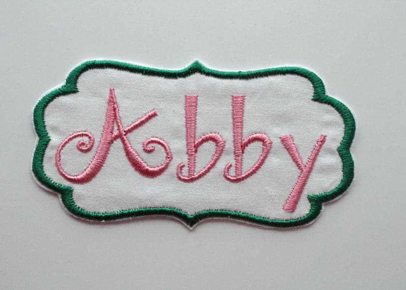 Iron on Patch Name Patch Personalized Name Patch Fabric Etsy