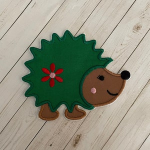 Hedgehog Patch, Hedgehog Applique, Embroidered Hedgehog, Iron On Patch, Applique Patch, Embroidered Patch,  Sewn On Patch, Hedgehog Girl