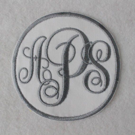Personalised Hotfix iron-on transfers metal silver circle with the word one
