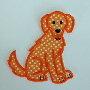 Golden Retriever Iron On Patch, Golden Retriever Patch, Dog Patch, Dog Applique, Golden Retriever Applique, Embroidered Dog