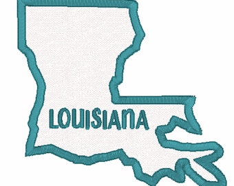 Embroidered Louisiana State Patch: Iron-On Applique, DIY Crafts