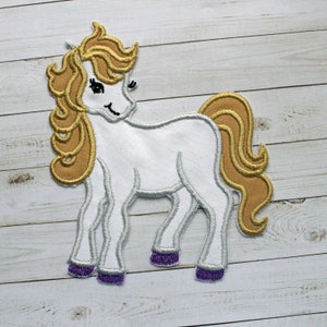Pony Embroidered Iron On Patch Applique