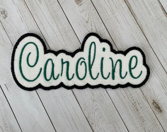 Name Patch Personalized, Name Tag, Embroidered Name Patch, Iron on Name Patch, Color Choices