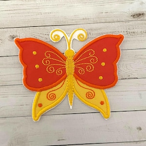 Butterfly Embroidered Iron On Patch Applique