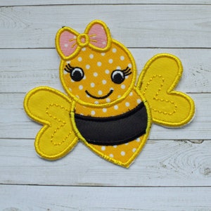 Bumblebee Embroidered Iron On Patch Applique