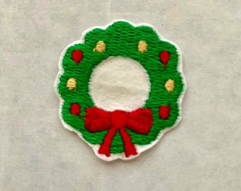 Christmas Tree Iron On Patch, Christmas Tree Applique Patch,  Christmas Tree Embroidery, Embroidered Christmas Tree, Iron On Patch