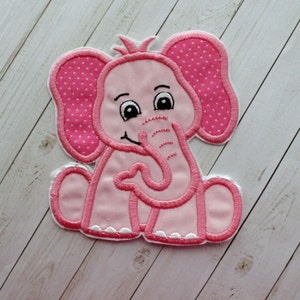 Baby Elephant Iron On Patch Pick A Color